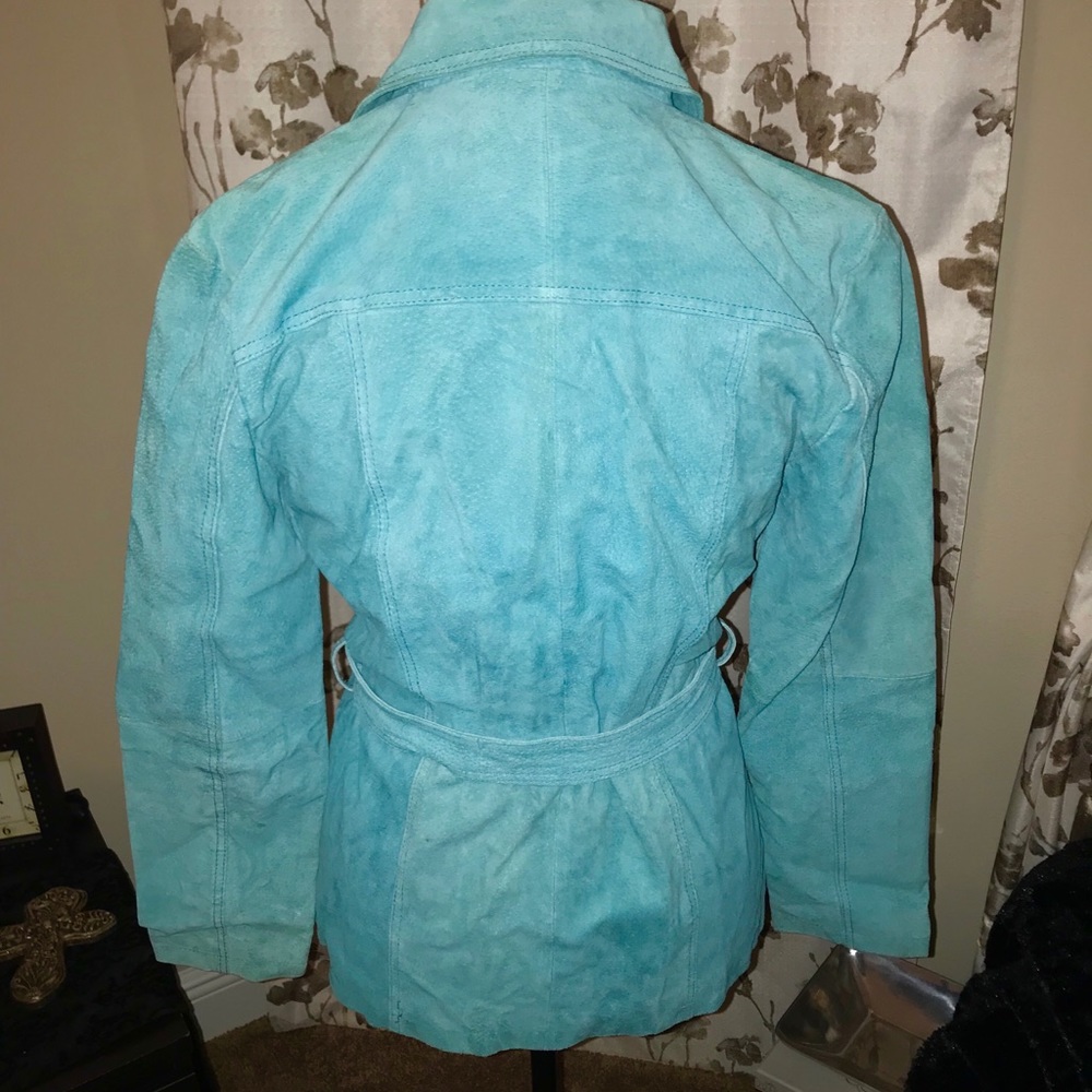 New Arrival Paradiso Jacket turquoise suede SM - Picture 4 of 5